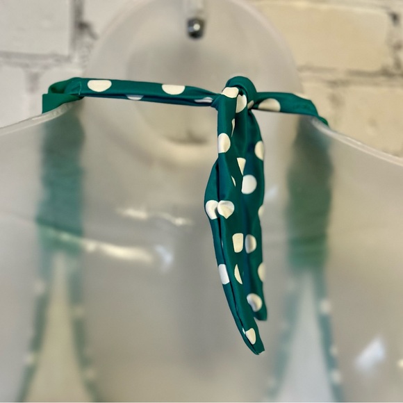 NWT Womens Green and White Swimdress Swimsuit- Small - Picture 6 of 10